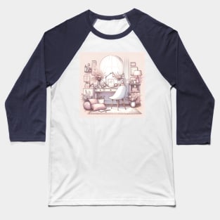 Feminine Desk Baseball T-Shirt